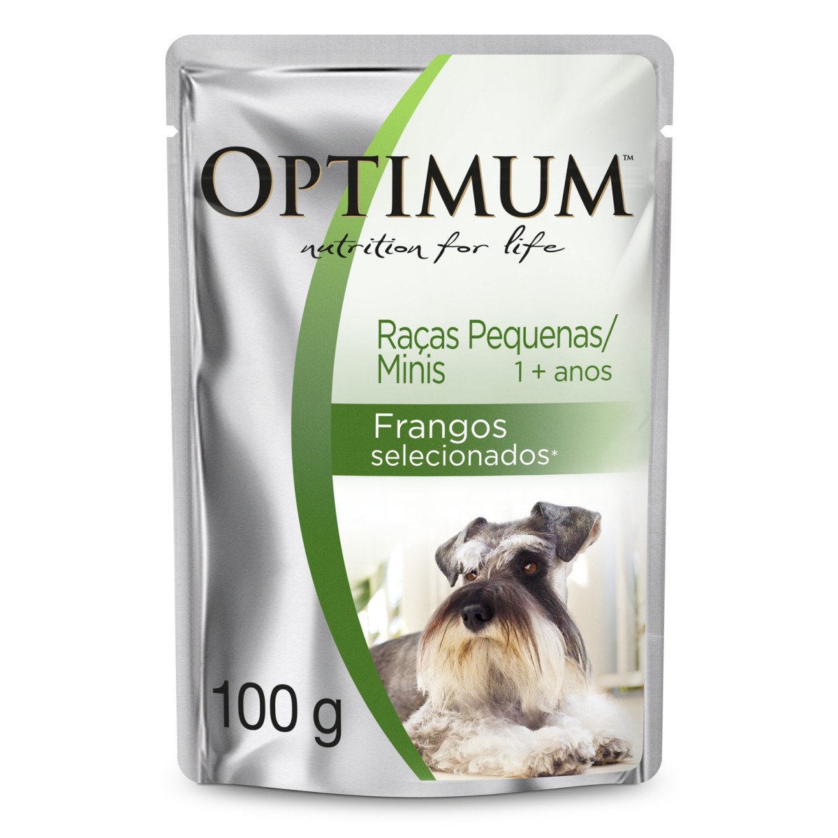 RAÇÃO ÚMIDA OPTIMUM SACHÊ PARA CÃES ADULTOS RAÇAS PEQUENAS E MINIS FRANGO 100G