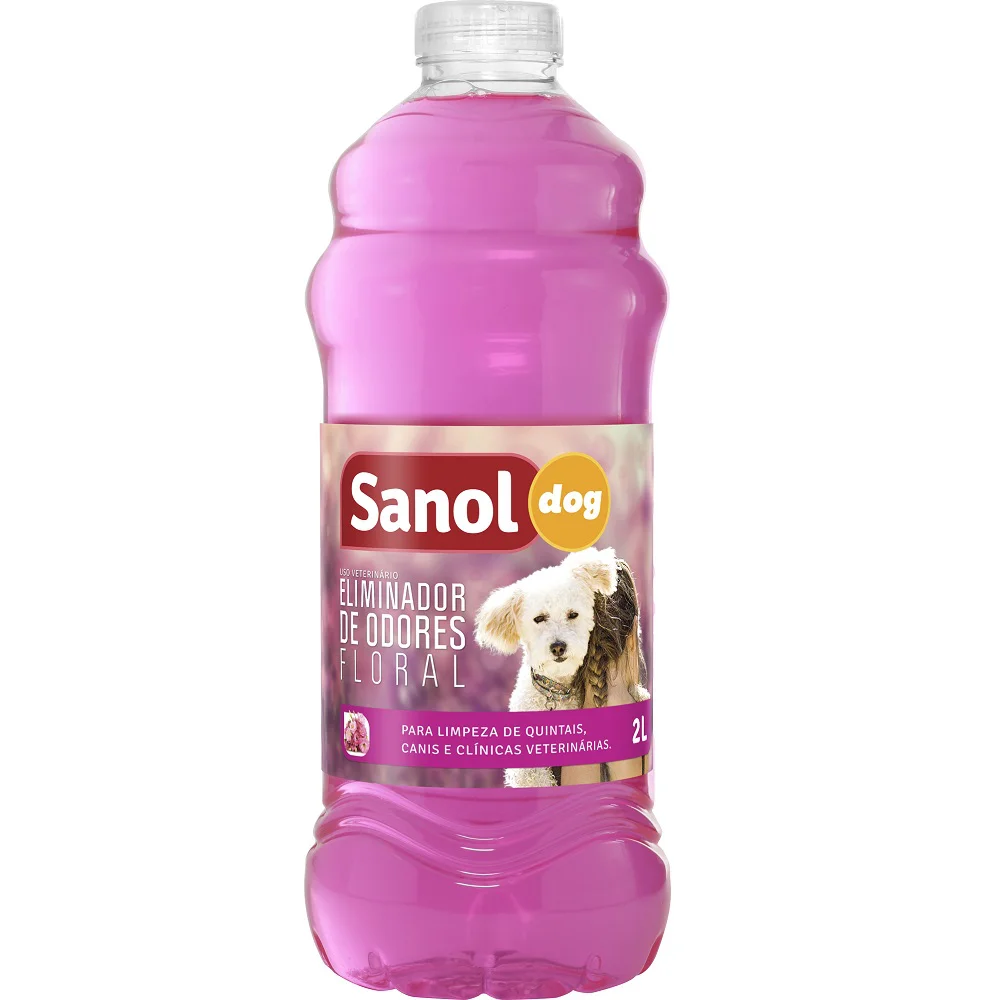 ELIMINADOR DE ODORES SANOL DOG FLORAL PARA AMBIENTES 2L