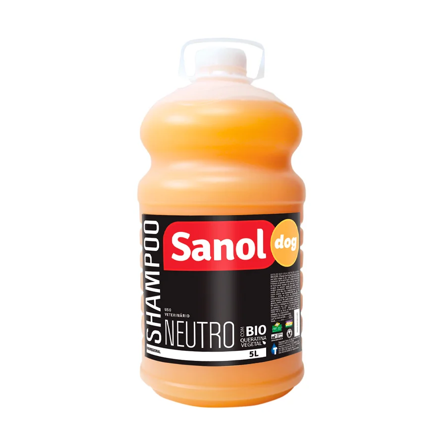 SHAMPOO NEUTRO PARA CÃES E GATOS 5L - SANOL DOG