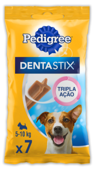 PETISCO PEDIGREE DENTASTIX CUIDADO ORAL PARA CÃES ADULTOS RAÇAS PEQUENAS 7 UNIDADES