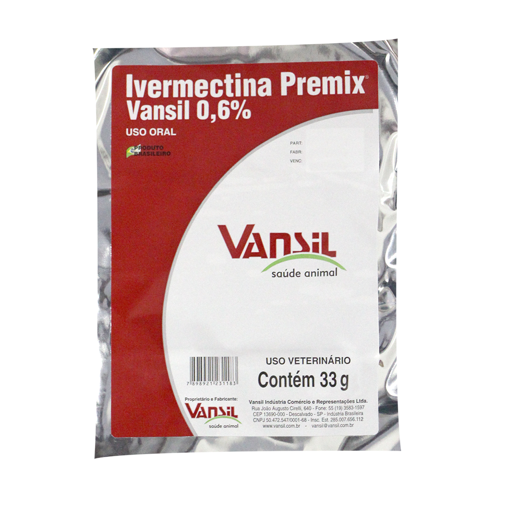 IVERMECTINA PREMIX 0,6% 33G - VANSIL