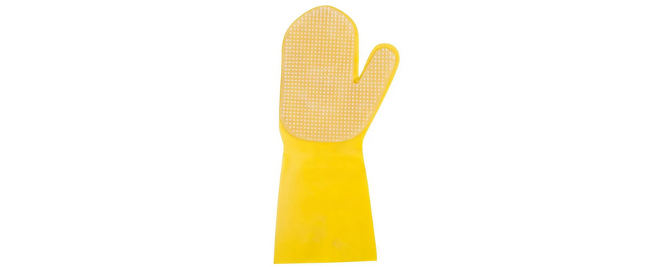 LUVA DE BANHO EM LATEX AMARELA - KAUANA