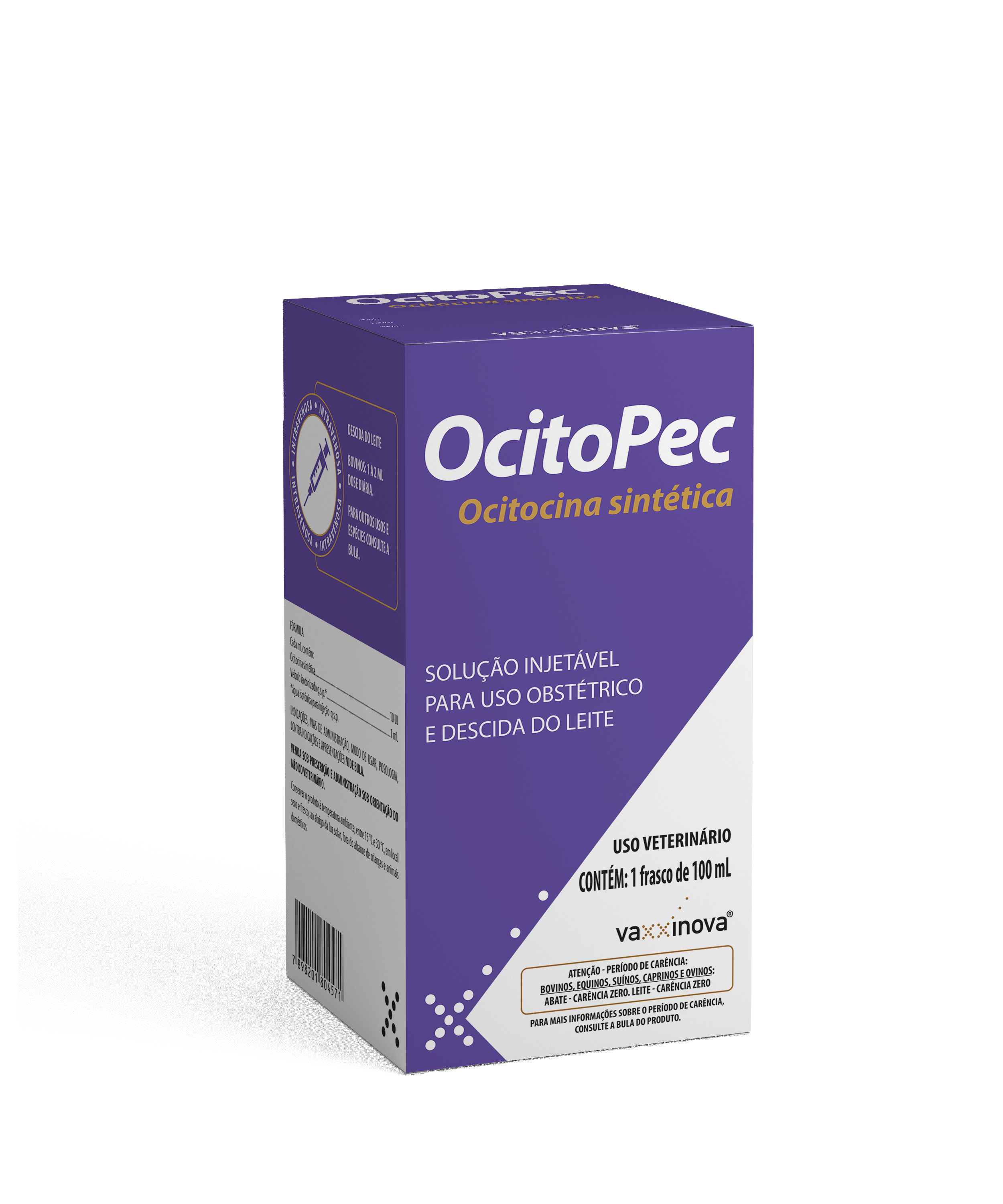 OCITOCINA SINTÉTICA INJETÁVEL OCITOPEC 100ML - BIOVET