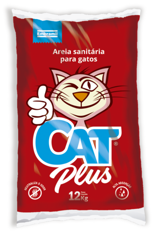 AREIA SANITÁRIA PARA GATOS CAT PLUS 12KG