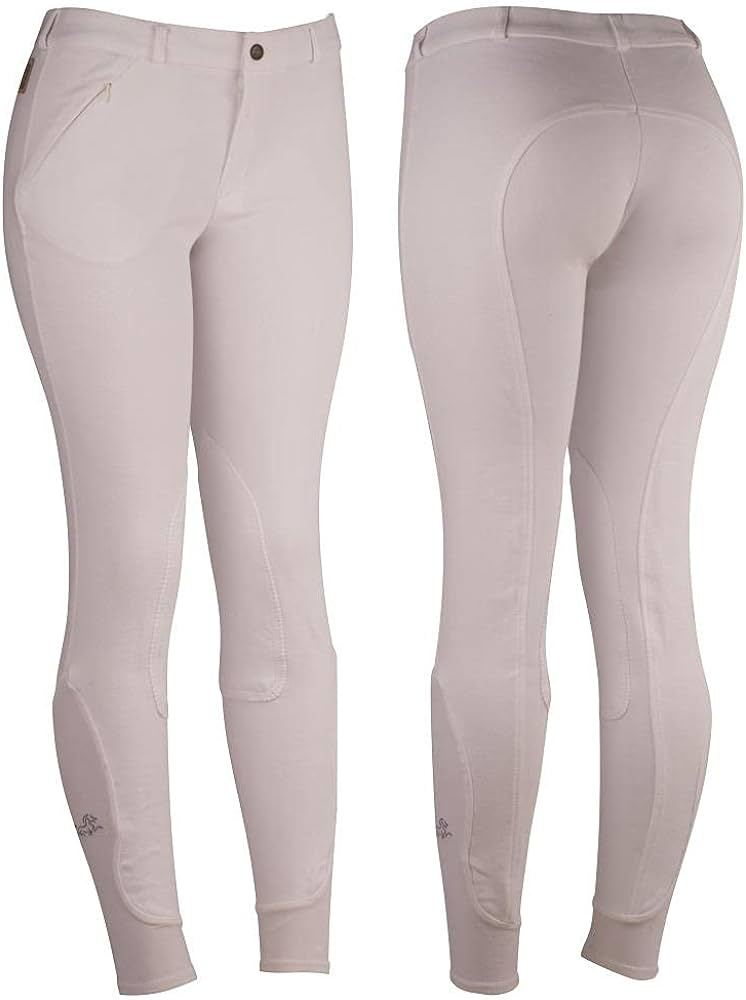 CULOTE PARA HIPISMO COTTON NATURALS ADULTO TAMANHO 34 BRANCO - KAUANA