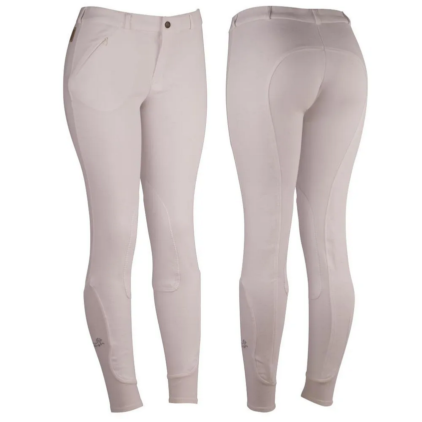 CULOTE PARA HIPISMO COTTON NATURALS ADULTO TAMANHO 46 BRANCO - KAUANA