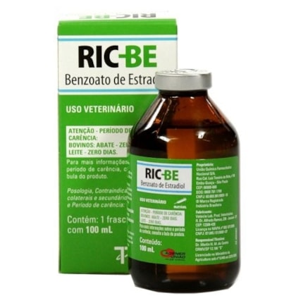 BENZOATO DE ESTRADIOL INJETÁVEL RIC-BE 100ML - AGENER UNIÃO