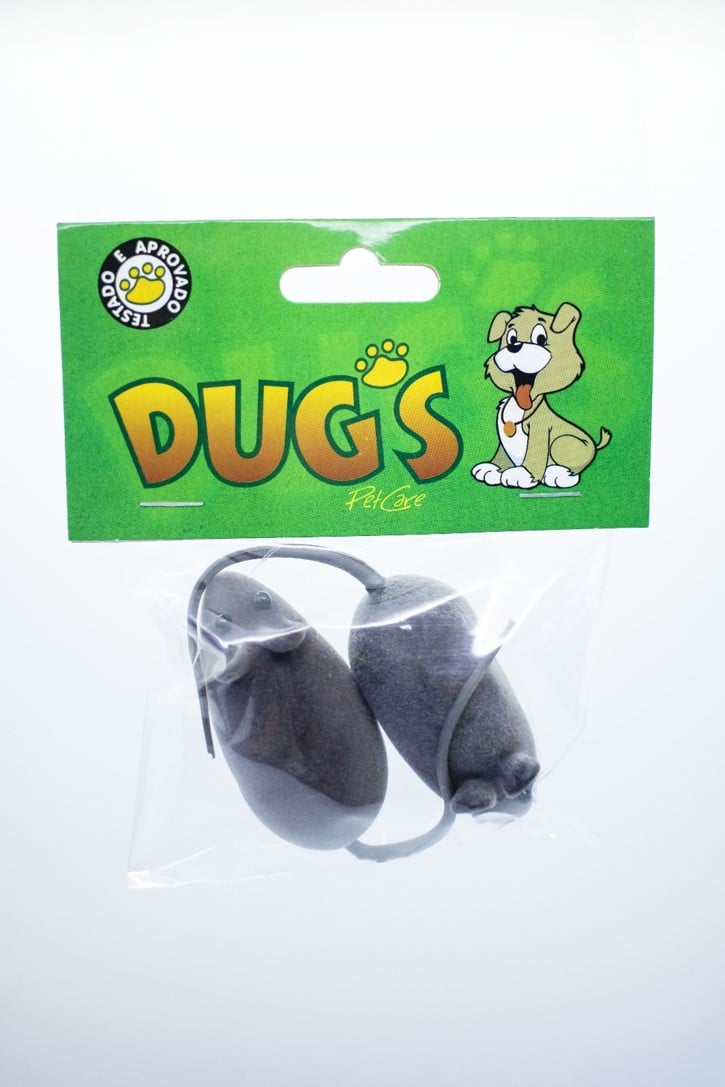 BRINQUEDO PARA GATO RATINHOS COM APITO - DUG S