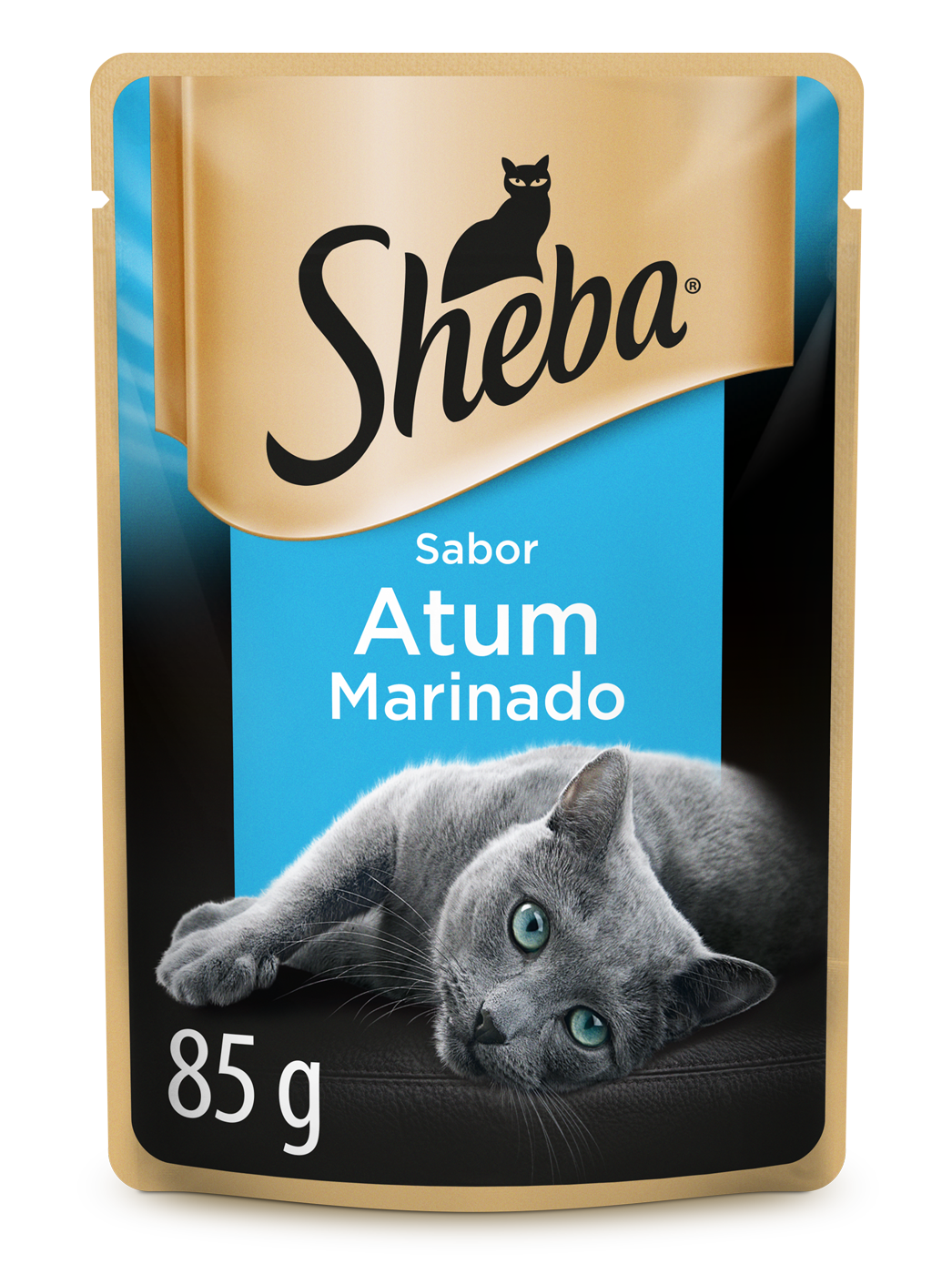 RAÇÃO ÚMIDA SHEBA SACHÊ CORTES SELECIONADOS ATUM MARINADO PARA GATOS ADULTOS 85G