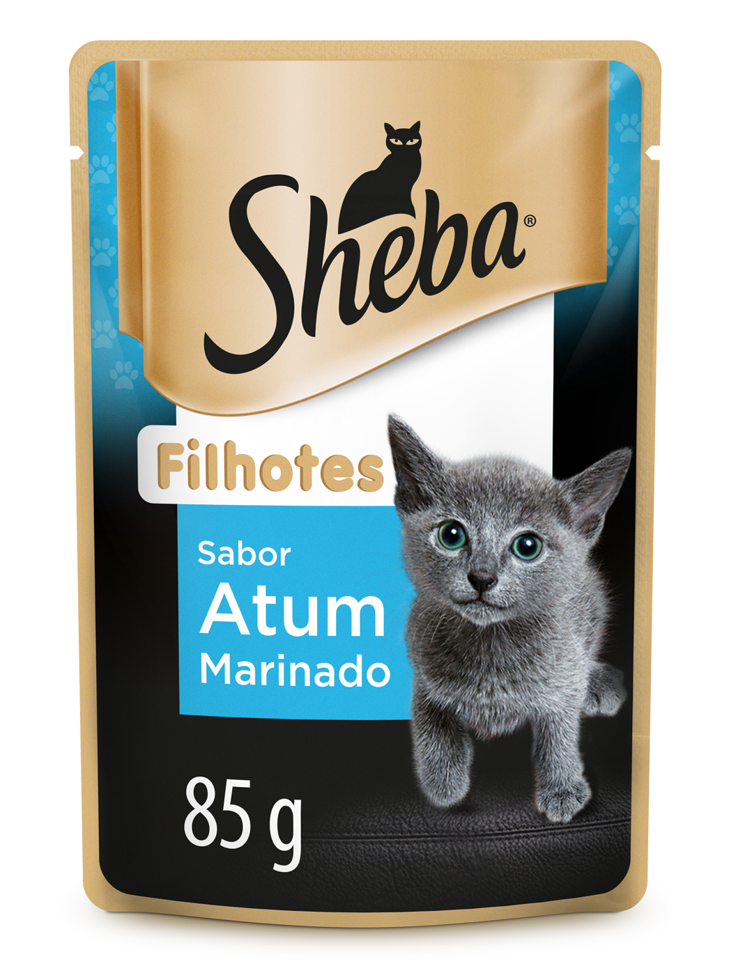 RAÇÃO ÚMIDA SHEBA SACHÊ CORTES SELECIONADOS ATUM MARINADO PARA GATOS FILHOTES 85G