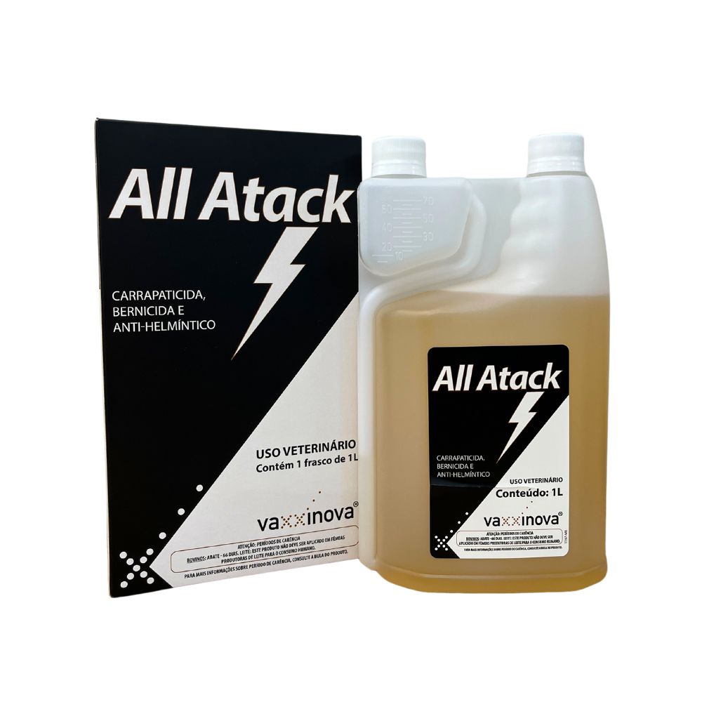 CARRAPATICIDA, BERNICIDA E ANTI-HELMÍNTICO ALL ATACK 1L - BIOVET