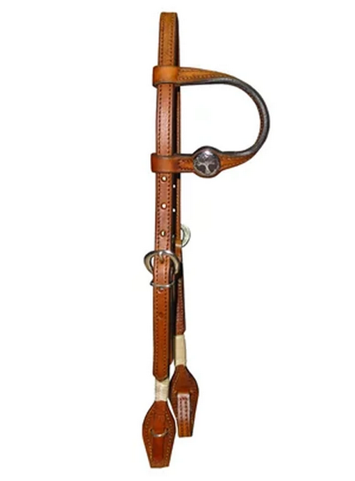 CABEÇADA 1 ORELHA MARGARIDA CRUZ MARROM - MREIS