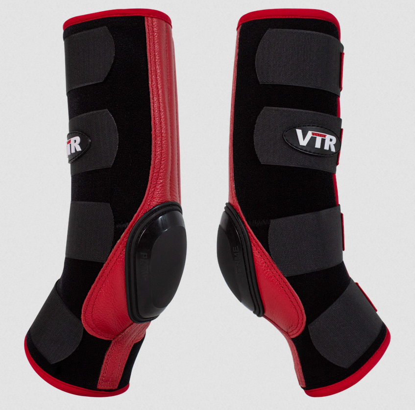 PROTETOR PARA EQUINOS SKID BOOT 4 COM VERLCORS VERMELHO - VTR