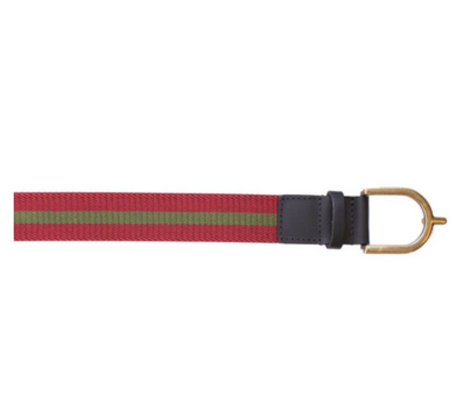 CINTO ELÁSTICO INSTEP BORDO E VERDE 90CM - KAUANA