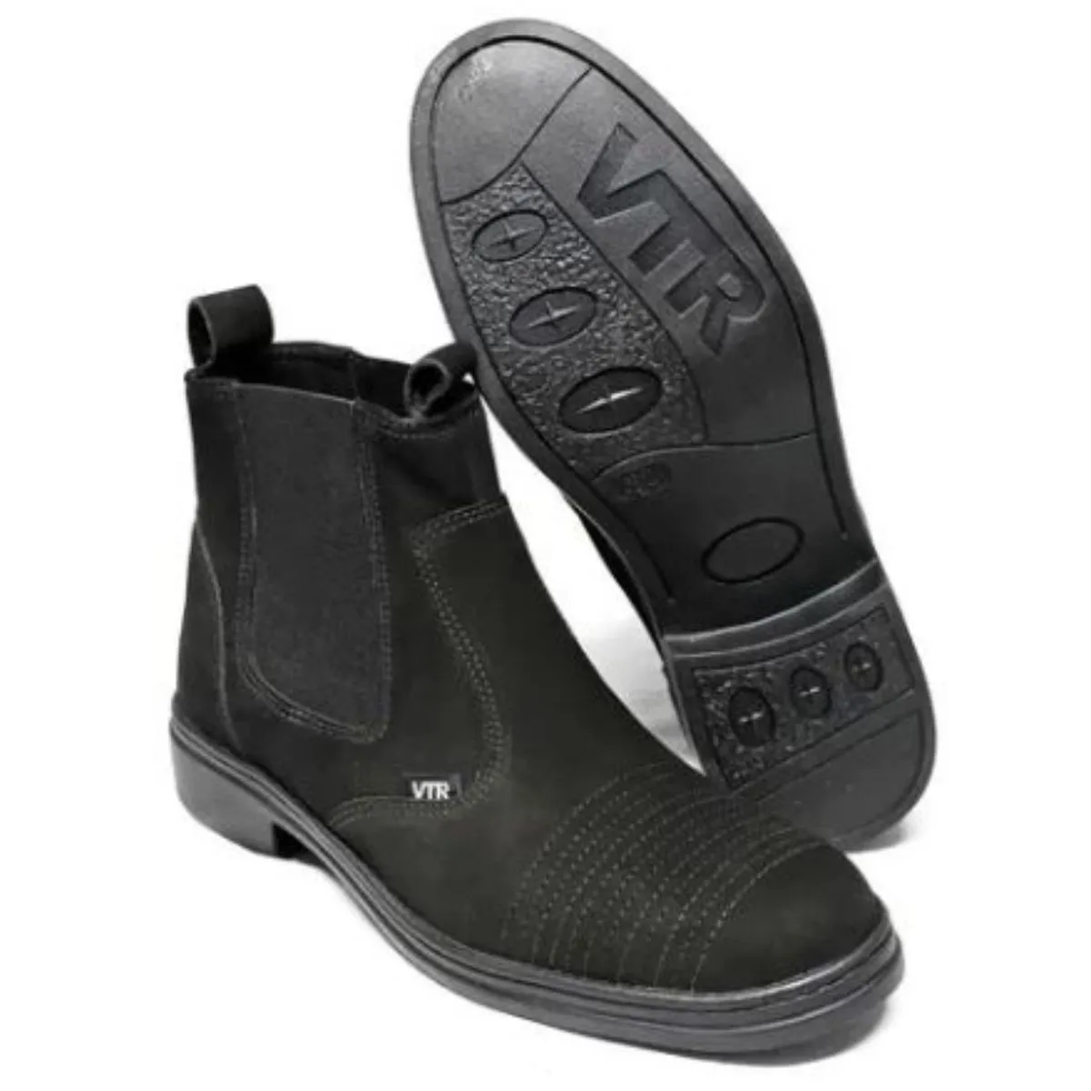 BOTINA PARA HIPISMO EQUITAÇÃO MONTARIA NOBUCK PRETA TAMANHO 42 - VTR