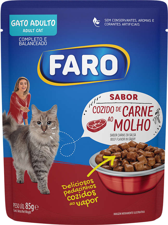 FARO SACHE GATO AD CARNE 85G