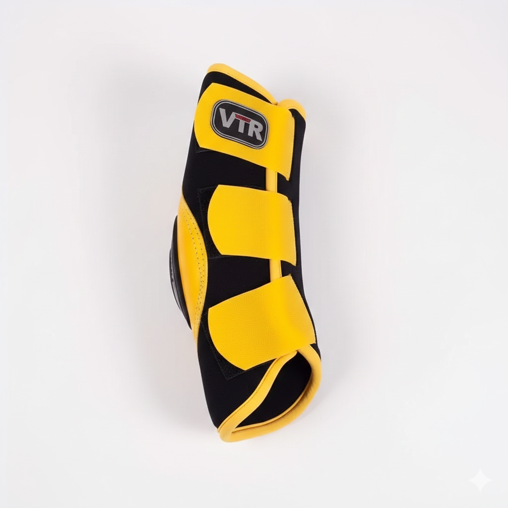 PROTETOR PARA EQUINOS SKID BOOT 3 COM VERLCORS AMARELA - VTR