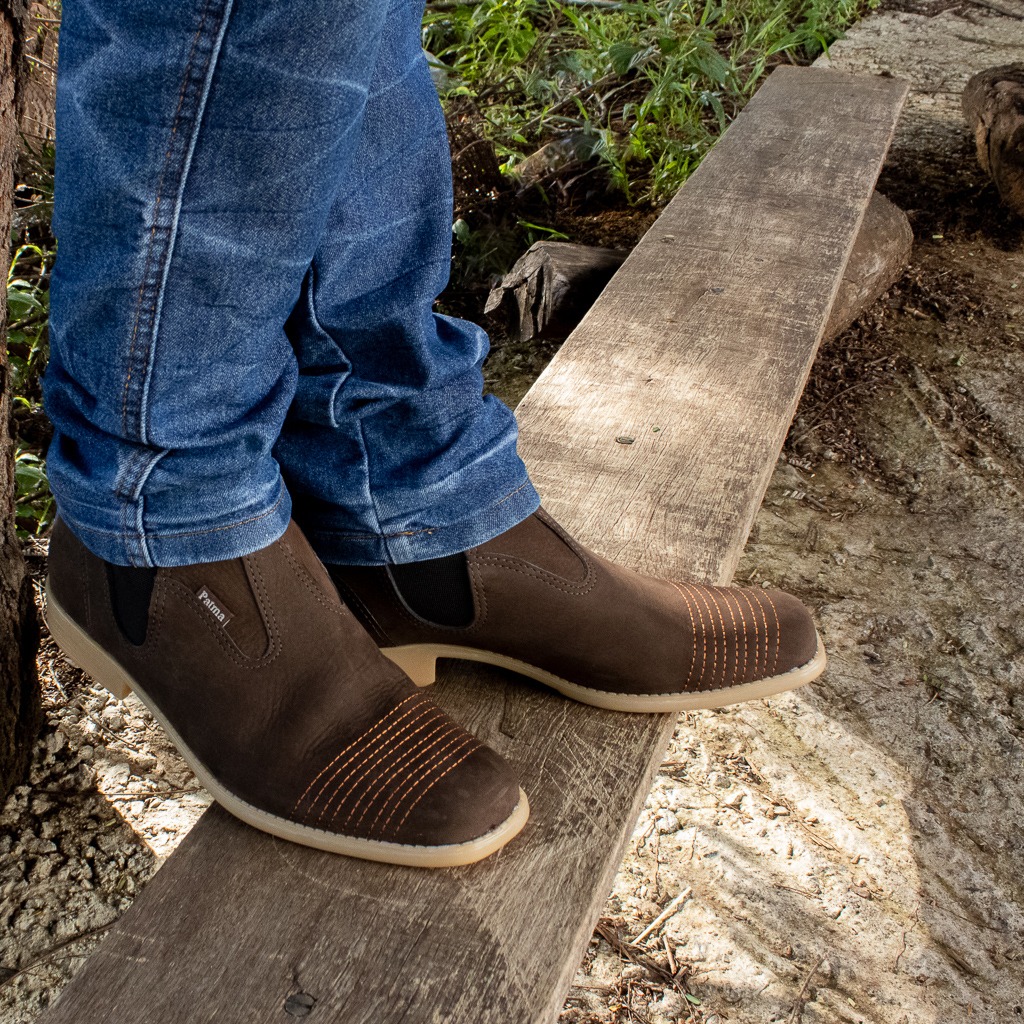 BOTINA 625 NOBUCK CAFÉ SOLADO PVC N°43 - PALMA