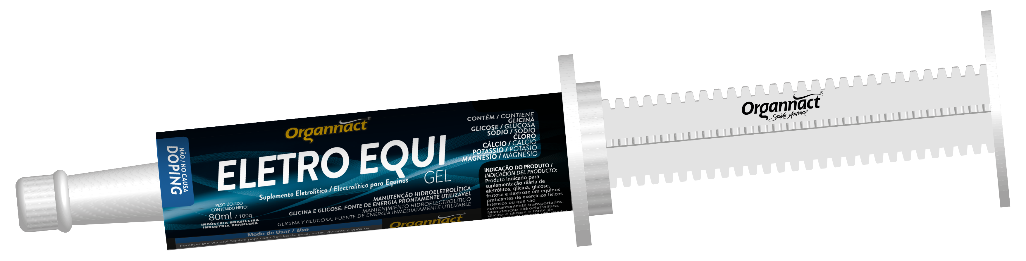 SUPLEMENTO ELETRO EQUI GEL 100G - ORGANNACT