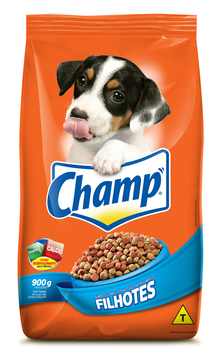 RAÇÃO CHAMP PARA CÃES FILHOTES 900G