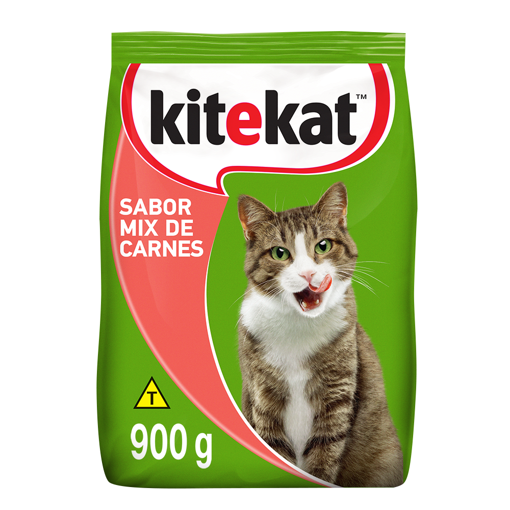 RAÇÃO KITEKAT MIX DE CARNES PARA GATOS ADULTOS 900G