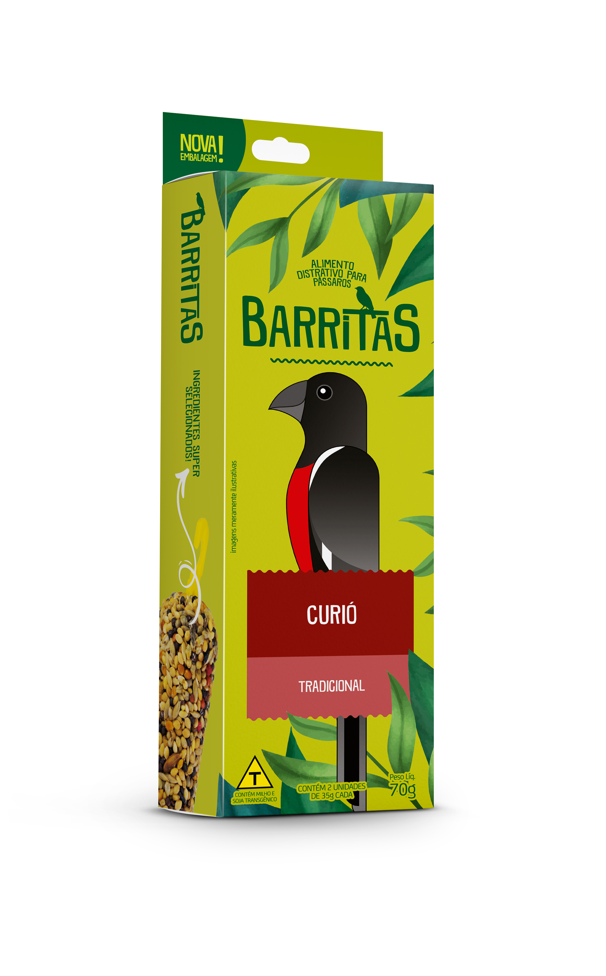 BASTÃO DE SEMENTES BARRITAS CURIÓ 70G - ZOOTKENA