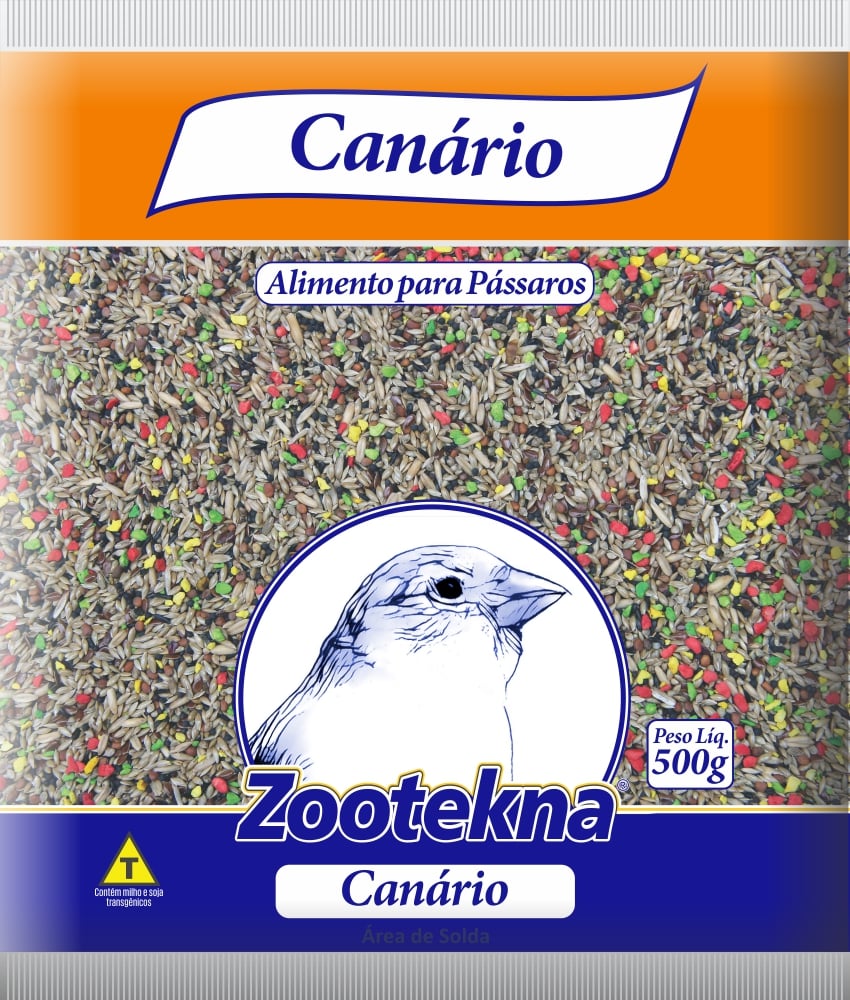 RAÇÃO MISTURA BALANCEADA DE SEMENTES PARA CANÁRIO 500G - ZOOTEKNA