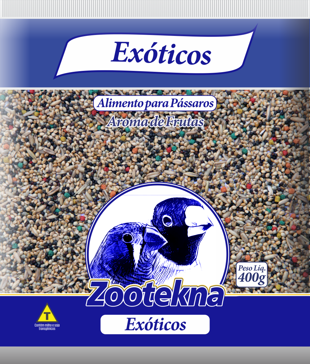 RAÇÃO MISTURA BALANCEADA DE SEMENTES PARA EXÓTICOS 500G - ZOOTEKNA