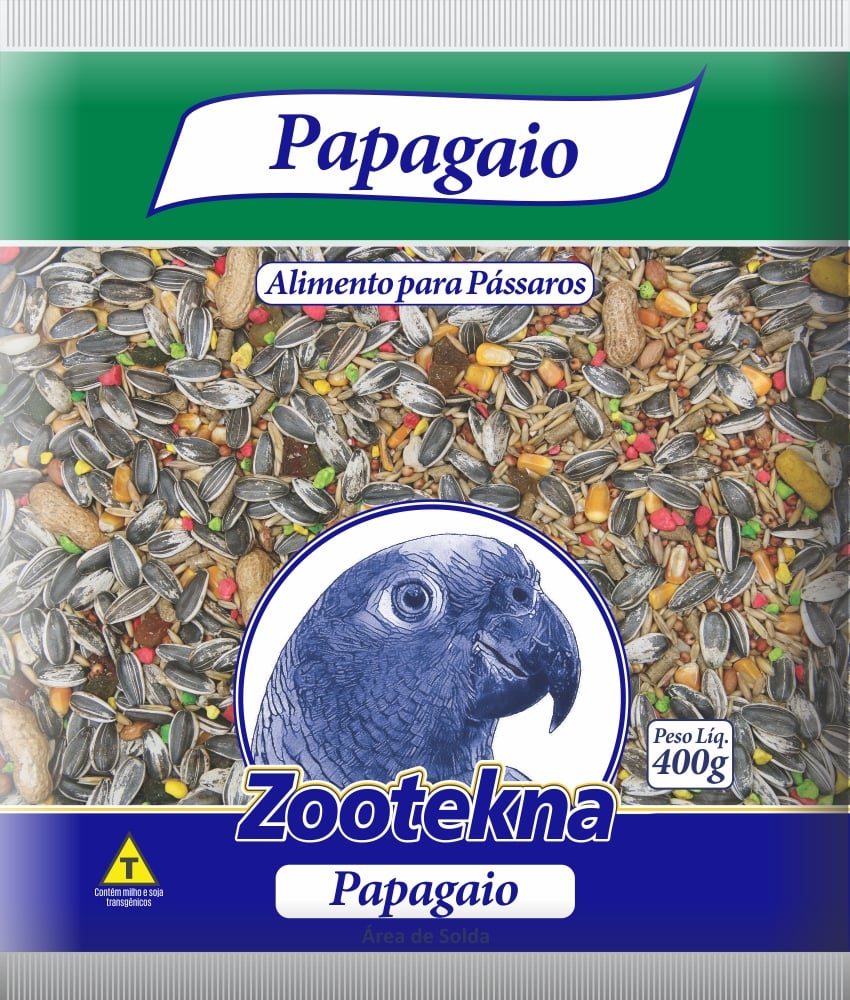 RAÇÃO MISTURA BALANCEADA DE SEMENTES COM FRUTAS PARA PAPAGAIO 1KG - ZOOTEKNA