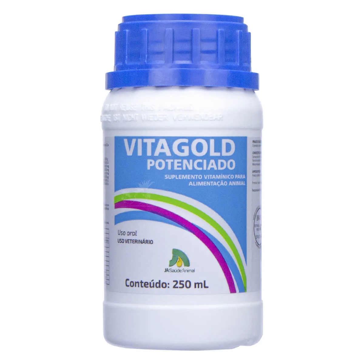 SUPLEMENTO VITAMÍNICO PARA ALIMENTAÇÃO ANIMAL VITAGOLD POTENCIADO 250ML - FABIANI