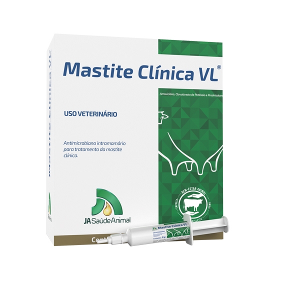 ANTIMICROBIANO INTRAMAMÁRIO MASTITE CLÍNICA VL 8G - J.A SAÚDE ANIMAL