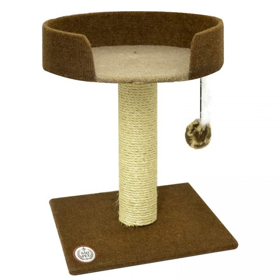 ARRANHADOR SNOOZE PARA GATOS MARROM E BEGE - SÃO PET