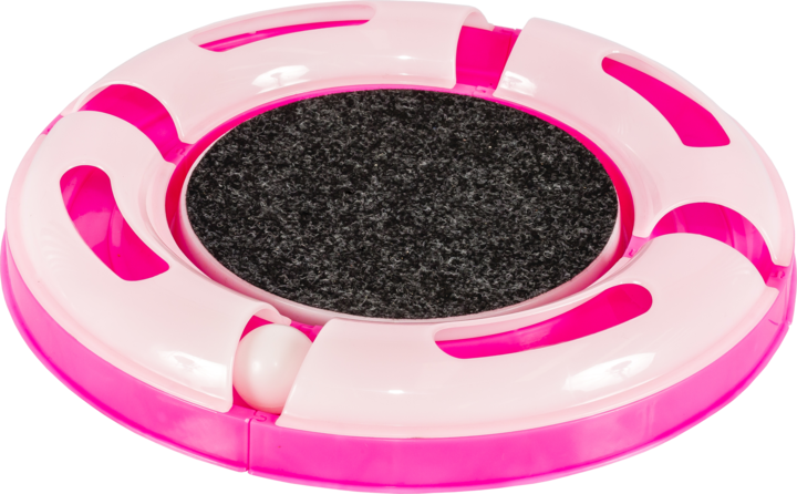 ARRANHADOR CAT GP ROSA COM GUIZO - 4 PARTES