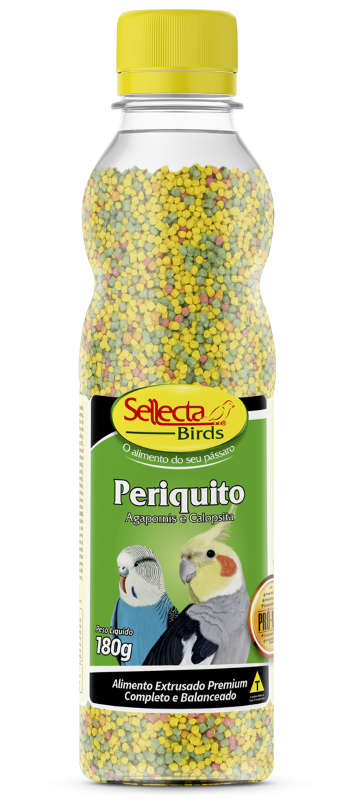 RAÇÃO EXTRUSADO PERIQUITO, AGAPORNIS E CALOPSITA 5KG - SELLECTA