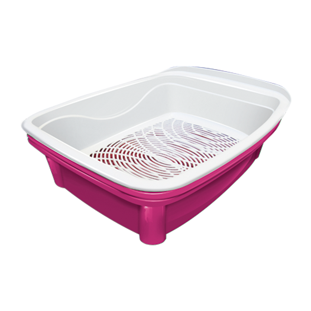 BANHEIRA PARA GATO CLASSIC PLUS ROSA - FURACÃO PET