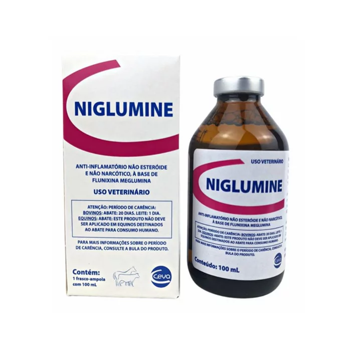 ANTI-INFLAMATÓRIO NÃO ESTEROIDAL PARA BOVINOS E EQUINOS NIGLUMINE 100ML - CEVA