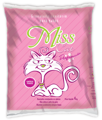 AREIA SANITÁRIA PARA GATOS MISS CAT PERFUMADA 4KG