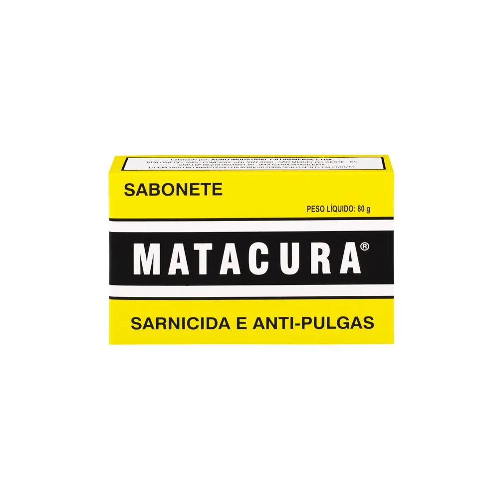 SABONETE SARNICIDA E ANTIPULGAS PARA CÃES 80G - MATACURA