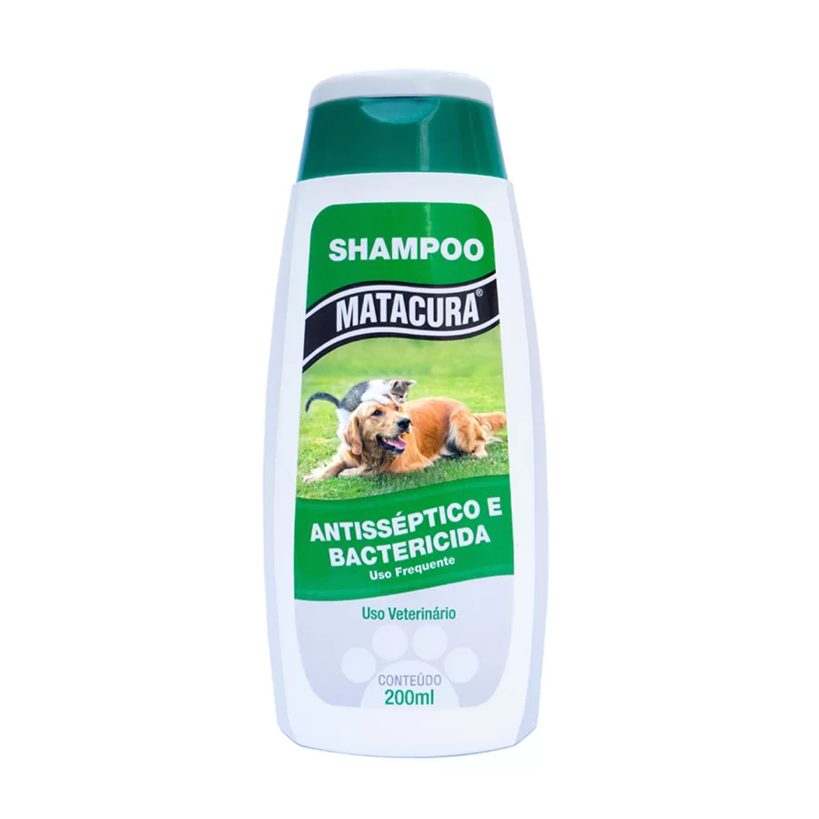 SHAMPOO ANTISSÉPTICO PARA CÃES E GATOS 200ML - MATACURA