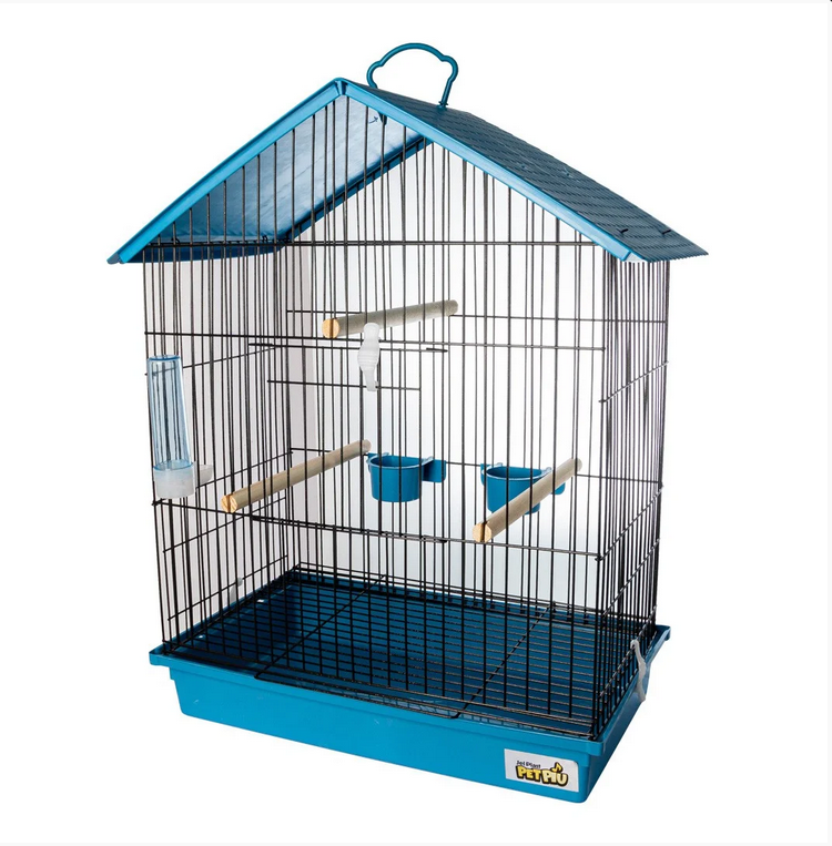 GAIOLA PARA CALOPSITA TETO PLÁSTICO - BLACK AZUL