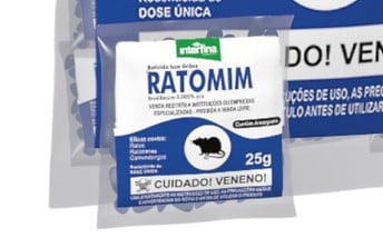 RATICIDA ISCA EM GRÃOS RATOMIM 25G - INTERFINA