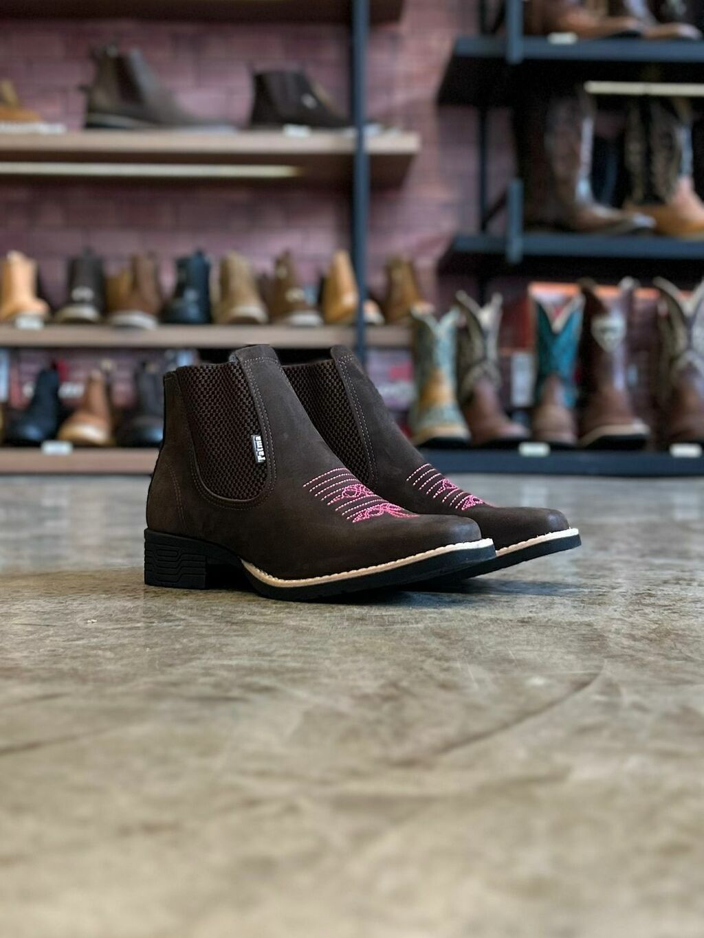 BOTINA FEMININA 429 NOBUCK CAFÉ N°38 - PALMA