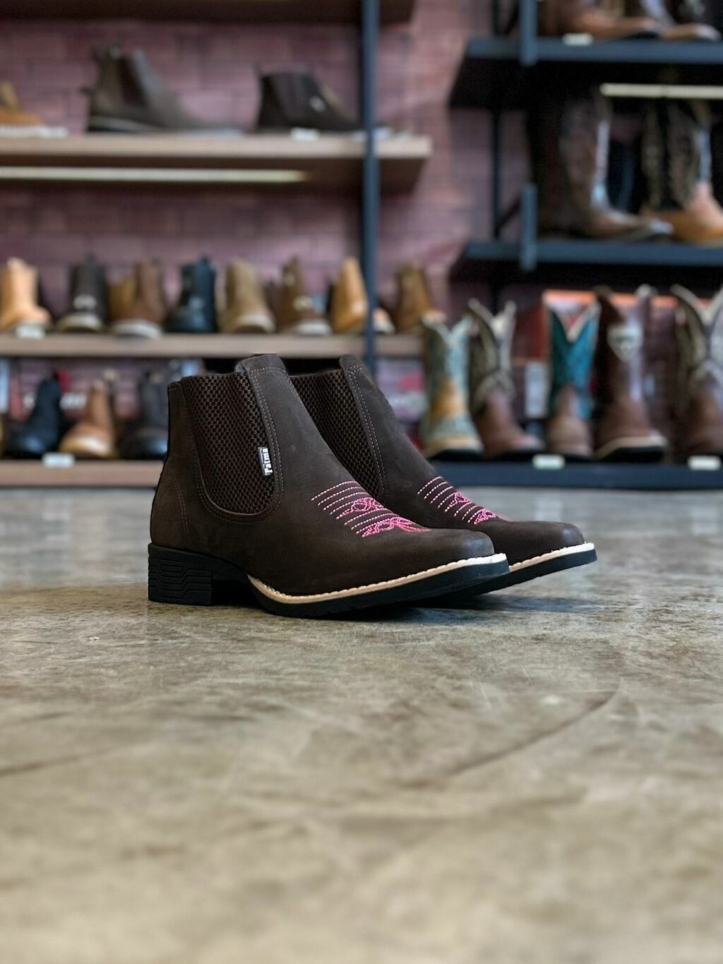 BOTINA FEMININA 429 NOBUCK CAFÉ N°40 - PALMA