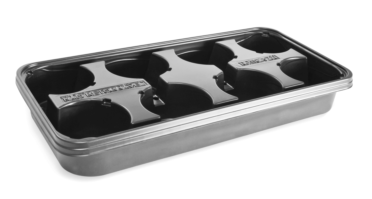 BANDEJA PORTA VASO ORQUIDEAS NP14/15 8 CAVIDADES