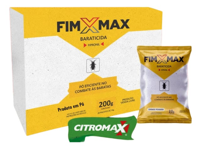 BARATICIDA EM PÓ FIM MAX 10G - CITROMAX