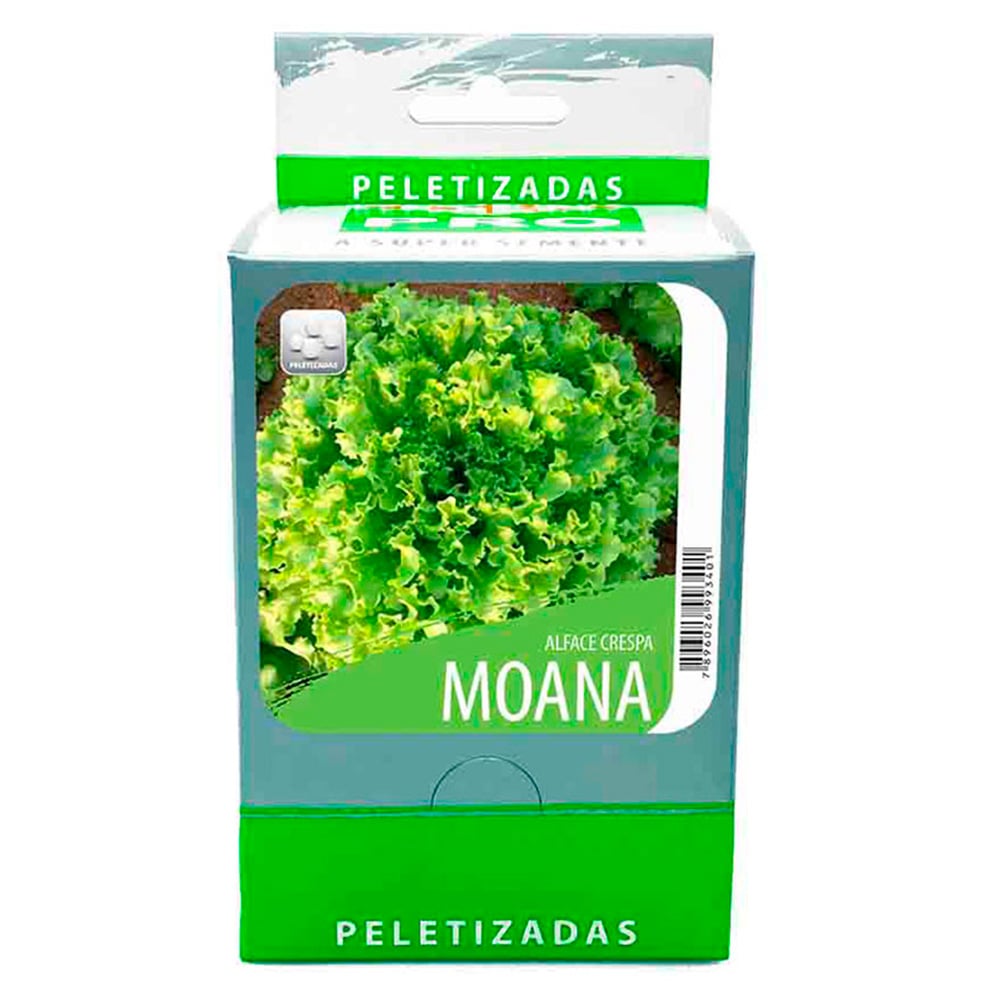 SEMENTE DE ALFACE CRESPA MOANA PELETIZADA 100 SEMENTES - ISLA
