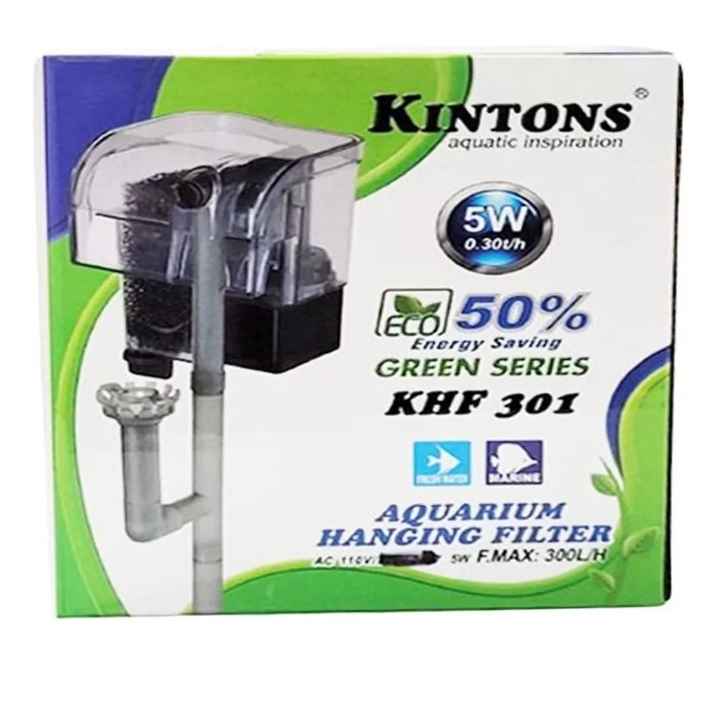 KIT FILTRO EXTERNO PARA AQUÁRIO KHF-301 300 LITROS POR HORA - KINTONS