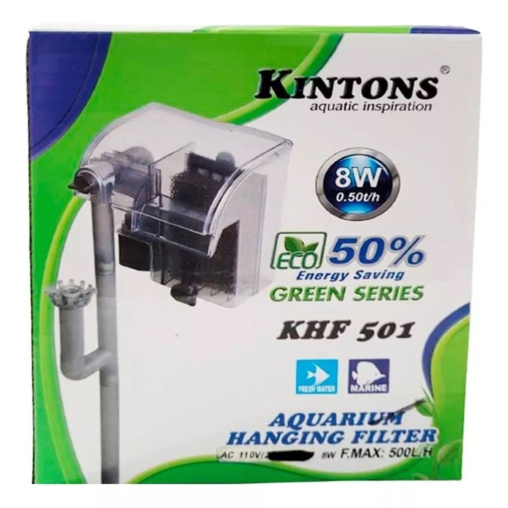 KIT FILTRO EXTERNO PARA AQUÁRIO KHF-501 500 LITROS POR HORA - KINTONS