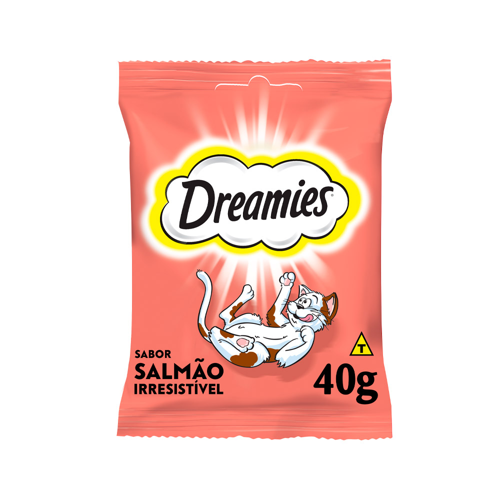 PETISCO DREAMIES SALMÃO IRRESISTÍVEL GATOS ADULTOS 40G