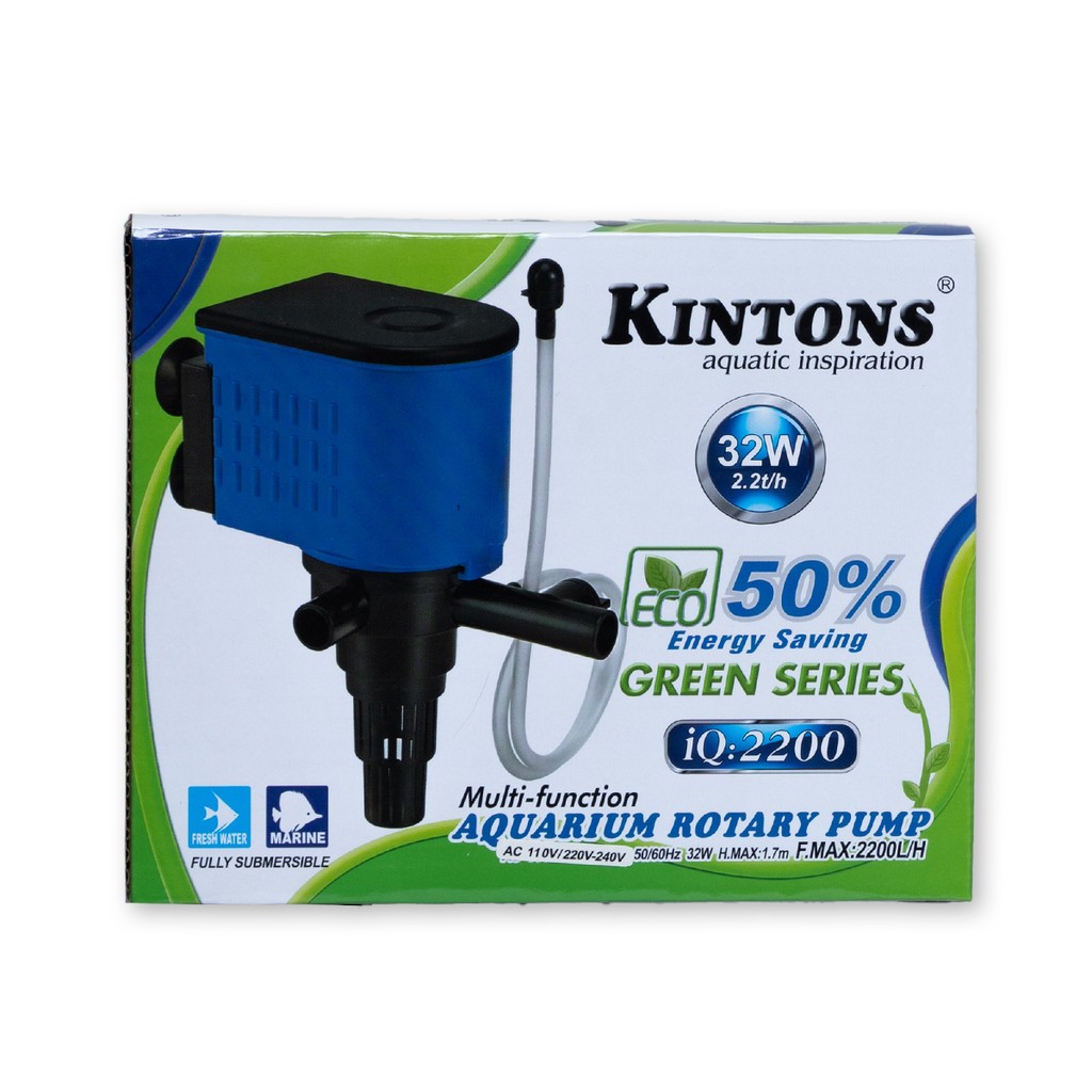 BOMBA SUBMERSA PARA AQUÁRIO IQ-2200 2200 LITROS POR HORA - KINTONS